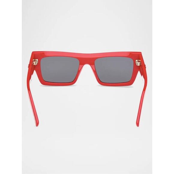 New MCM MW0014 66A Red Unisex Frame Sunglasses with Grey Lenses Authentic